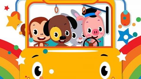 Bus wheels are spinning (summer)
