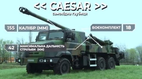 5. WEAPONS. Self-propelled gun "Caesar".