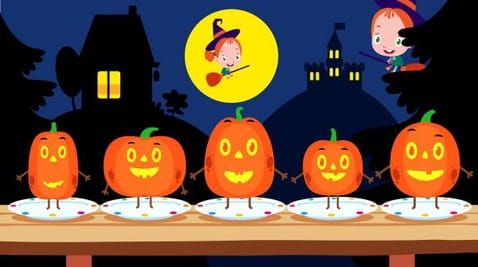 Five pumpkins