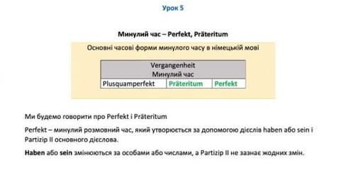 Lesson 5 - Past Time in German