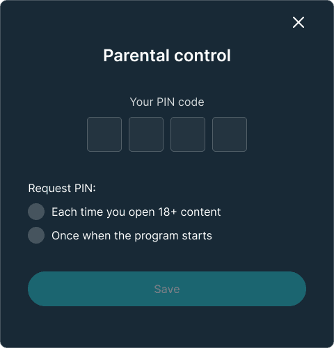 Come up with a password of any 4 digits