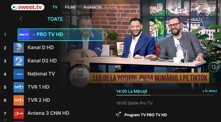 Funcții TV