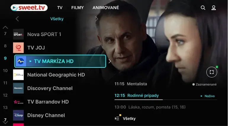 TV funkcie